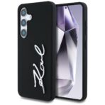 Karl Lagerfeld - Silicone Sign Metal Logo (KLHCS25SSCMSMVK) - Samsung Galaxy S25 - Μαύρο