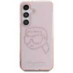 Karl Lagerfeld - IML Rhinestones Luxury (KLHCS25SHKHDCELP) - Samsung Galaxy S25 - Ροζ Karl Head - Image 3