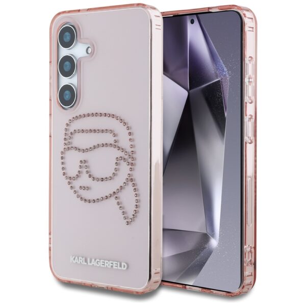 Karl Lagerfeld - IML Rhinestones Luxury (KLHCS25SHKHDCELP) - Samsung Galaxy S25 - Ροζ Karl Head