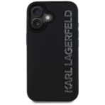 Karl Lagerfeld - 3D Design (KLHCP16SRBKGVCK) - iPhone 16 - Rubber Elongated Glitter Logo - Image 4