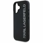 Karl Lagerfeld - 3D Design (KLHCP16SRBKGVCK) - iPhone 16 - Rubber Elongated Glitter Logo - Image 3