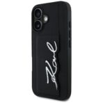 Karl Lagerfeld - Hardcase Leather Cardslot (KLHCP16SPGPVKSK) - iPhone 16 - Metal Signature - Image 2