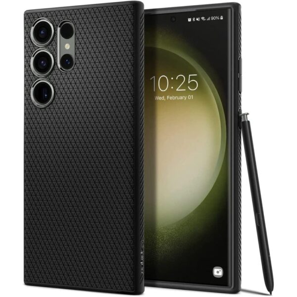 Spigen - Liquid Air - Samsung Galaxy S23 Ultra - Matte Μαύρο