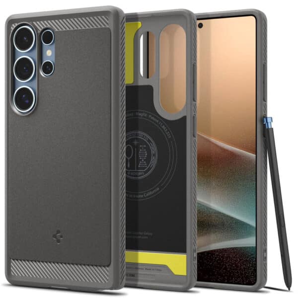 Spigen - Rugged Armor MagSafe - Samsung Galaxy S25 Ultra - Marble Γκρί
