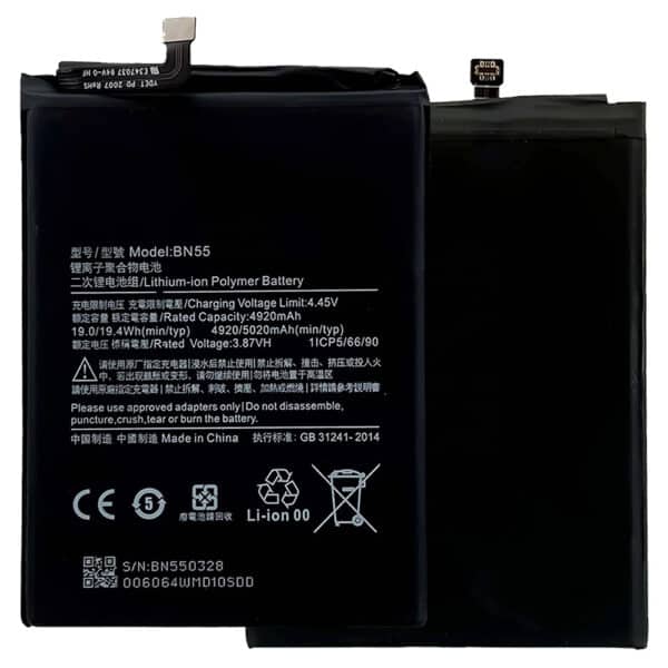 OEM - Smartphone Battery BN55 (18440) - Xiaomi Redmi Note 9S - 4920mAh - Μαύρο