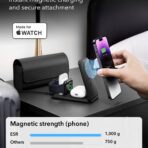 ESR - Premium Travel Wireless Charging Set (2C569) - with Bag Accessories, για iPhone, MFi Apple Watch, AirPods, Qi2 - Λευκό - Image 2
