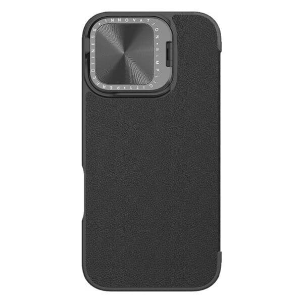 Nillkin - Qin Prop Plain Leather Case - iPhone 16 - Μαύρο