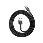 Baseus - Data Cable Cafule (CATKLF-BG1) - USB to Type-C, 3A, 480Mbps, 1m - Γκρί / Μαύρο - Image 5