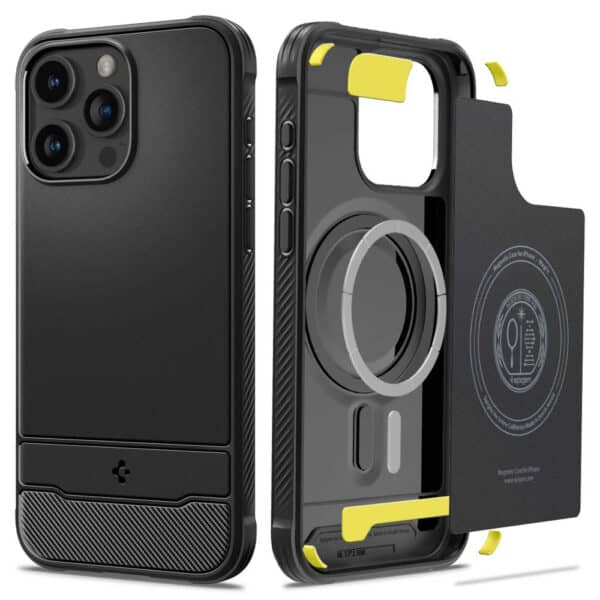 Spigen - Rugged Armor MagSafe - iPhone 15 Pro Max - Μαύρο
