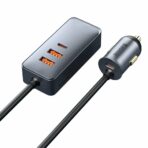 Baseus - Φορτιστής Αυτοκινήτου Share Together (CCBT-A0G) - Port Extension, 2x USB, 2x Type-C, Fast Charging, 120W - Γκρί