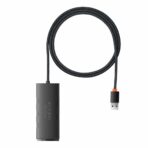 Baseus - Hub Adapter Lite Series (WKQX030101) - USB to 4x USB3.0, Type-C, 1m - Μαύρο - Image 3