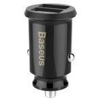 Baseus - Φορτιστής Αυτοκινήτου Grain (CCALL-ML01) - Dual USB, LED Backlight, 5V, 3.1A - Μαύρο