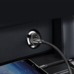 Baseus - Φορτιστής Αυτοκινήτου Grain (CCALL-ML01) - Dual USB, LED Backlight, 5V, 3.1A - Μαύρο - Image 7