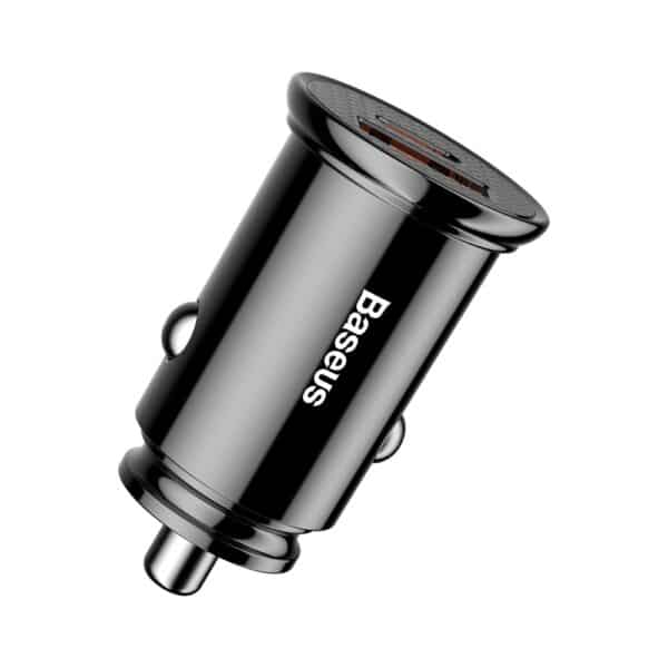 Baseus - Φορτιστής Αυτοκινήτου Circular (CCALL-YS01) - USB, Type-C, Fast Charging, 30W, 5A - Μαύρο