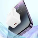 Baseus - Φορτιστής (CCGN070401) - GaN, Type-C, Fast Charging, 30W - Μαύρο - Image 4