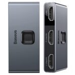 Baseus - Matrix HDMI Switcher (CAHUB-BC0G) - Two-way Switch Splitter 2in1 or 1in2, 3x HDMI, 4K@30Hz - Space Γκρί
