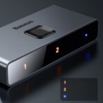 Baseus - Matrix HDMI Switcher (CAHUB-BC0G) - Two-way Switch Splitter 2in1 or 1in2, 3x HDMI, 4K@30Hz - Space Γκρί - Image 8