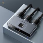 Baseus - Matrix HDMI Switcher (CAHUB-BC0G) - Two-way Switch Splitter 2in1 or 1in2, 3x HDMI, 4K@30Hz - Space Γκρί - Image 9