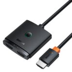 Baseus - Bidirectional Adapter AirJoy (B01331105111-01) - HDMI to 2x HDMI, 4K@60Hz, 1m - Μαύρο