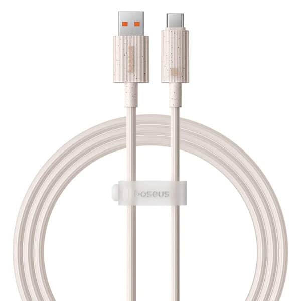 Baseus - Data Cable Habitat Series (P10360203421-01) - USB to Type-C, Fast Charging, 100W, 480Mbps, 2m - Wheat Ροζ