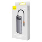 Baseus - Docking Station Metal Gleam Series (WKWG070013) - 4in1 Multifunctional Hub, Type-C to 4 x USB 3.0, Type-C - Γκρί - Image 7