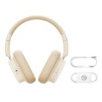 Baseus - Wireless Headphones Bowie H1i (A00050402223-00) - Noise-Cancellation, Bluetooth 5.3 - Stellar Λευκό - Image 6