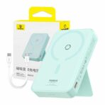 Baseus - Power Bank MagPro Magnetic PPCXZ05 (P10064101333-00) - USB-C, 5000mAh, 20W, MagSafe, Cable Type-C, 3A, 30cm - Mint - Image 7