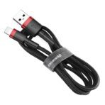 Baseus - Data Cable Cafule (CALKLF-A19) - USB to Lightning, 2.4A, 480Mbps, 0.5m - Red / Μαύρο - Image 3