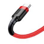 Baseus - Data Cable Cafule (CATKLF-U09) - USB to Type-C, 2A, 3m - Κόκκινο - Image 3