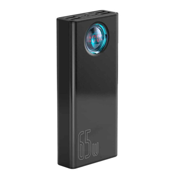 Baseus - Power Bank Amblight (PPLG000101) - 4x USB, Type-C, Lighting, Micro-USB, Fast Charge, 65W, 30000mAh - Μαύρο