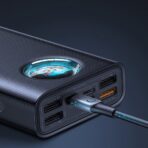 Baseus - Power Bank Amblight (PPLG000101) - 4x USB, Type-C, Lighting, Micro-USB, Fast Charge, 65W, 30000mAh - Μαύρο - Image 3