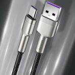 Baseus - Data Cable Cafule Series Metal (CAig000201) - USB to Type-C 66W, 2m - Μαύρο - Image 5