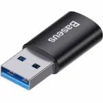 USB-C to USB-A Adapter Baseus INGENUITY, Black ZJJQ000101