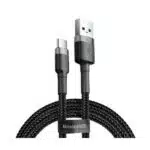 USB-A to USB-C Cable Baseus Cafule, 18W, 2A, 2m, Grey CATKLF-CG1