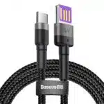 USB-A to USB-C Cable Baseus Cafule Special Edition, 40W, 5A, 1m, Grey CATKLF-PG1