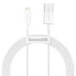 USB-A to Lightning Cable Baseus Superior Series, 20W, 2.4A, 1.5m, White CALYS-B02
