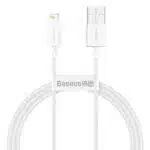 USB-A to Lightning Cable Baseus Superior Series, 20W, 2.4A, 1m, White CALYS-A02