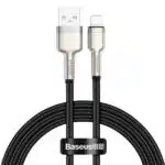USB-A to Lightning Cable Baseus Cafule Metal Series, 18W, 2.4A, 1m, Black CALJK-A01