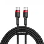 USB-C to USB-C Cable Baseus Cafule, 60W, 3A, 1m, Red CATKLF-G91