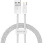 USB-A to Lightning Cable Baseus Dynamic Series, 18W, 2.4A, 1m, White CALD000402