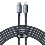 USB-C to Lightning Cable Baseus Crystal Shine Series, 20W, 2.4A, 2m, Black CAJY000301