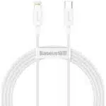 USB-C to Lightning Cable Baseus Superior Series, 20W, 2.4A, 1.5m, White CATLYS-B02
