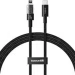 USB-C to Lightning Cable Baseus Gem, 20W, 2.4A, 2m, Black P10373001111-01