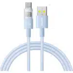 USB-A to USB-C Cable Baseus Display 2, 100W, 5A, 1m, Blue P10382701311-00