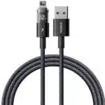 USB-A to Lightning Cable Baseus Display 2, 12W, 2.4A, 1m, Black P10382700121-00