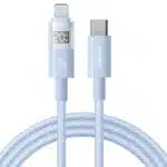 USB-C to Lightning Cable Baseus Display 2, 20W, 2.4A, 2m, Blue P10382703311-01