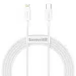 USB-C to Lightning Cable Baseus Superior Series, 20W, 2.4A, 2m, White CATLYS-C02
