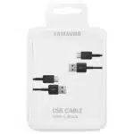 USB-A to USB-C Cable Samsung, 25W, 3A, 1.5m, 2-Pack, Black EP-DG930MBEGWW