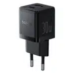 Wall Charger Baseus Palm, 30W, 3A, 1 x USB-A - 1 x USB-C, Black P1011160A113-00