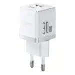 Wall Charger Baseus Palm, 30W, 3A, 1 x USB-A - 1 x USB-C, White P1011160A213-00